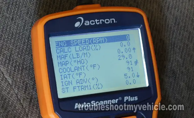 Checking Coolant Temperature With Scan Tool Checking Coolant Temperature With Scan Tool