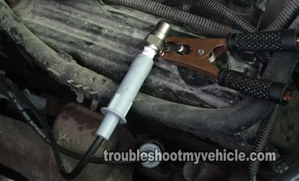 Testing The Spark Plug Wire With A Spark Tester (Dodge 3.9L, 5.2L, 5.9L)