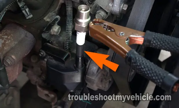 Testing For Spark Directly On The Coil Tower. How To Test The Ignition Coil -No Start Tests (Chrysler 3.9L, 5.2L, 5.9L) Testing For Spark Directly On The Coil Tower. How To Test The Ignition Coil -No Start Tests (Chrysler 3.9L, 5.2L, 5.9L)
