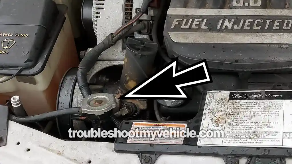 Exhaust Gases Shooting Out Of An Open Radiator. How To Test For A Blown Head Gasket (1990, 1991, 1992, 1993, 1994, 1995 3.8L V6 Ford Taurus, Mercury Sable)