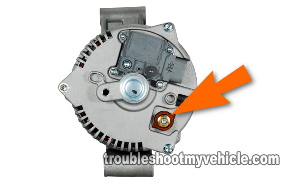 Testing The Continuity Of The Alternator's Battery Circuit. How To Test The Alternator (1991, 1992, 1993, 1994, 1995, 1996, 1997, 1998, 1999, 2000, 2001 4.0L V6 Ford Explorer And Aerostar) Testing The Continuity Of The Alternator's Battery Circuit. How To Test The Alternator (1991, 1992, 1993, 1994, 1995, 1996, 1997, 1998, 1999, 2000, 2001 4.0L V6 Ford Explorer And Aerostar)