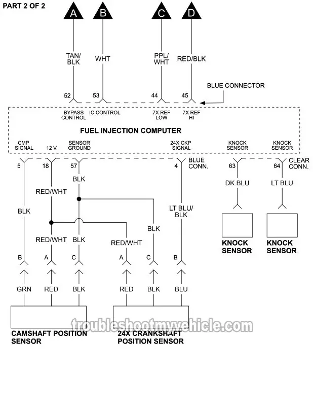 Part 2 of 2: Ignition System Circuit Diagram (1996 3.1L V6 Oldsmobile Cutlass Supreme) Part 2 of 2: Ignition System Circuit Diagram (1996 3.1L V6 Oldsmobile Cutlass Supreme)