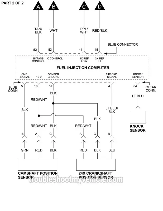 Part 2 of 2: Ignition System Circuit Diagram (1997 3.1L V6 Oldsmobile Cutlass Supreme) Part 2 of 2: Ignition System Circuit Diagram (1997 3.1L V6 Oldsmobile Cutlass Supreme)