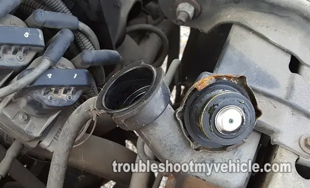 Troubleshooting A Blown Head Gasket. Exhaust Gases Shooting Out Of The Radiator (1996, 1997, 1998, 1999, 2000, 2001, 2002, 2003, 2004 3.4L V6 Buick Rendezvous, Oldsmobile Alero, Silhouette) Troubleshooting A Blown Head Gasket. Exhaust Gases Shooting Out Of The Radiator (1996, 1997, 1998, 1999, 2000, 2001, 2002, 2003, 2004 3.4L V6 Buick Rendezvous, Oldsmobile Alero, Silhouette)
