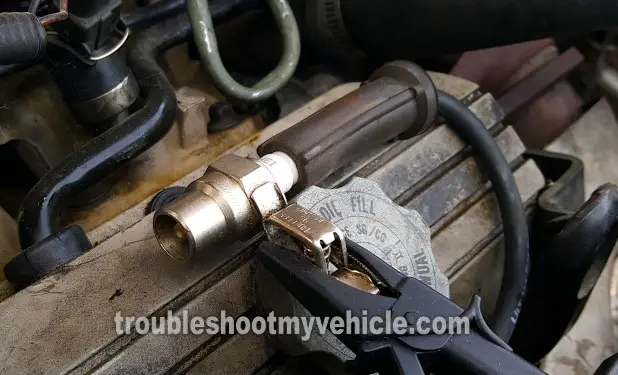 Testing For Spark At The Spark Plug Wires. How To Diagnose A No-Start Problem (1989, 1990, 1991, 1992, 1993 3.3L V6 Buick Century, Skylark, 3.3L V6 Oldsmobile Achieva, Calais, Cutlass Ciera) Testing For Spark At The Spark Plug Wires. How To Diagnose A No-Start Problem (1989, 1990, 1991, 1992, 1993 3.3L V6 Buick Century, Skylark, 3.3L V6 Oldsmobile Achieva, Calais, Cutlass Ciera)