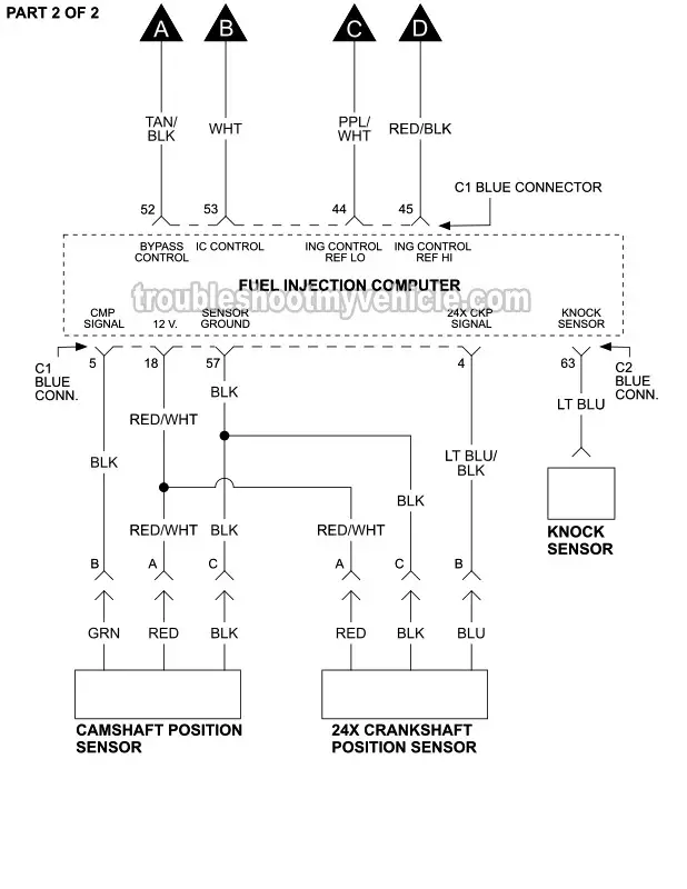 Ignition System Circuit Diagram (1997 3.1L V6 Buick Century) Ignition System Circuit Diagram (1997 3.1L V6 Buick Century)