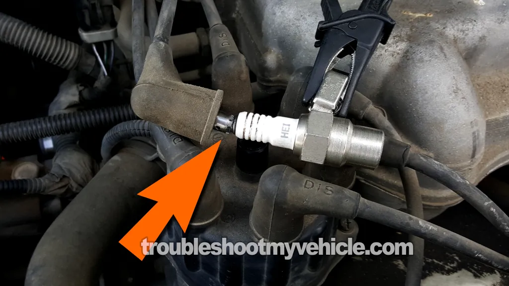 Checking The Ignition Coil High Tension Wire For Spark. How To Test The Ignition System (1995, 1996, 1997, 1998, 1999, 2000 3.0L V6 Caravan, Grand Caravan, Voyager, Grand Voyager) Checking The Ignition Coil High Tension Wire For Spark. How To Test The Ignition System (1995, 1996, 1997, 1998, 1999, 2000 3.0L V6 Caravan, Grand Caravan, Voyager, Grand Voyager)