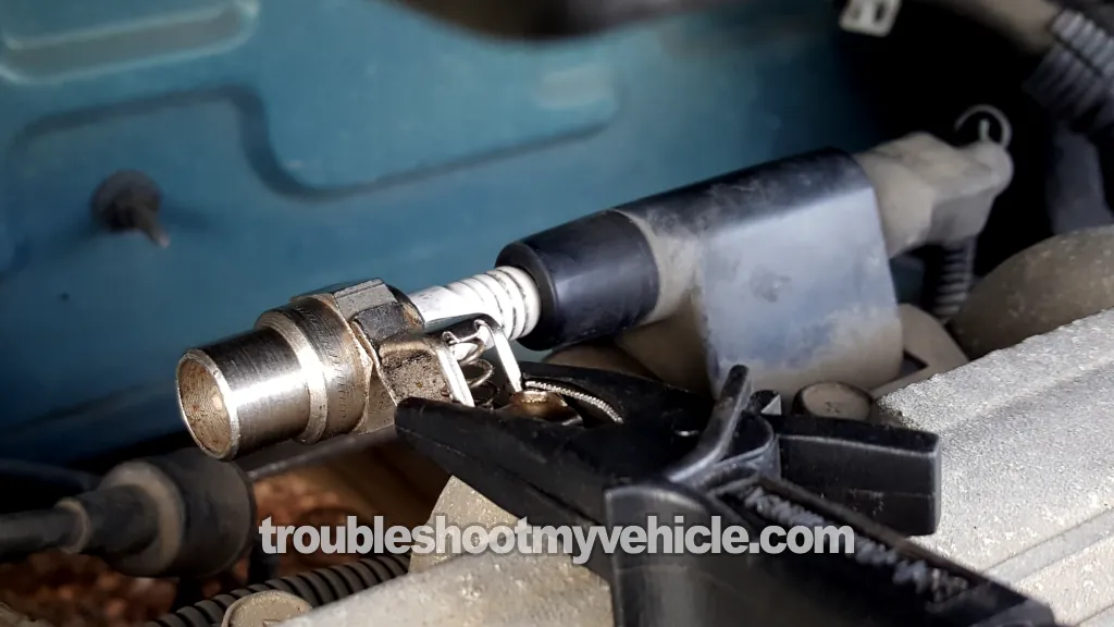 Checking For Spark Directly On The Ignition Coil Tower. How To Test The Ignition System (1995, 1996, 1997, 1998, 1999, 2000 3.0L V6 Caravan, Grand Caravan, Voyager, Grand Voyager) Checking For Spark Directly On The Ignition Coil Tower. How To Test The Ignition System (1995, 1996, 1997, 1998, 1999, 2000 3.0L V6 Caravan, Grand Caravan, Voyager, Grand Voyager)
