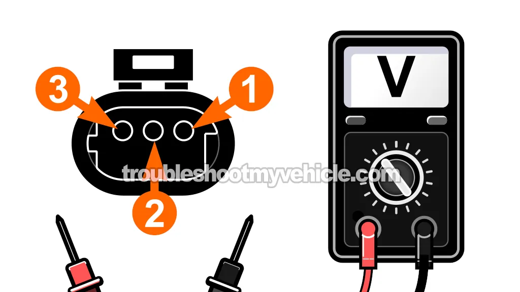 Old Style CMP Connector. How To Test The Camshaft Position Sensor (1995, 1996, 1997, 1999, 2000 2.0L Dodge Stratus And Plymouth Breeze)