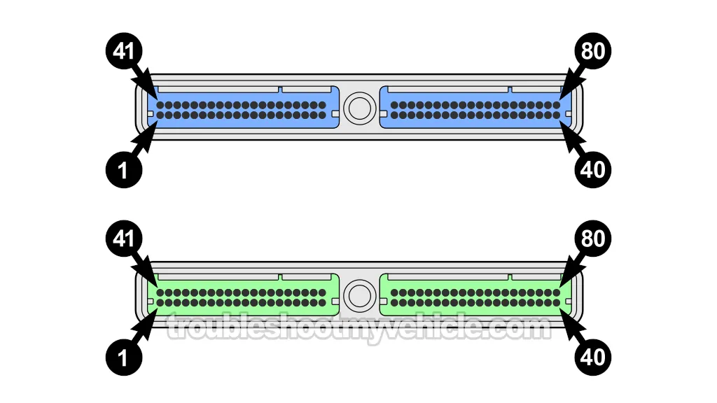 PCM Connector C1 And C2 Pin Out Charts (2004 V8 Chevrolet Express, GMC Savana)