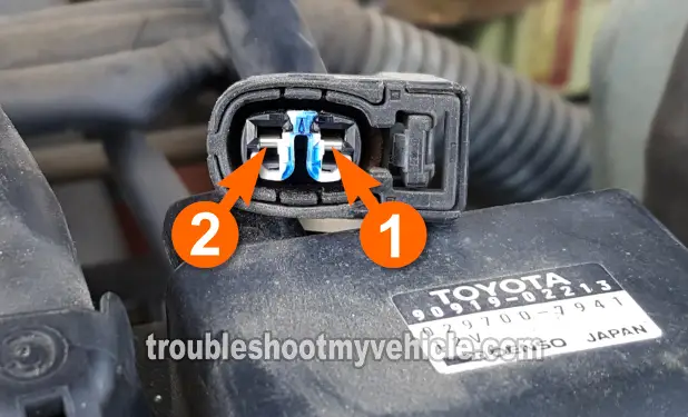 Making Sure The Ignition Coil Is Getting Power. How To Test The Ignition Coils (1995, 1996, 1997, 1998 1.5L Toyota Tercel) Making Sure The Ignition Coil Is Getting Power. How To Test The Ignition Coils (1995, 1996, 1997, 1998 1.5L Toyota Tercel)