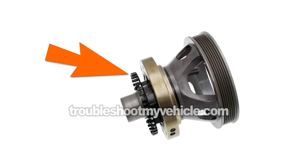 Location Of The CKP Sensor's Pulse Ring. How To Test The Crankshaft Position Sensor (1997, 1998, 1999, 2000, 2001, 2002, 2003 4.2L V6 Ford E150 And E250) Location Of The CKP Sensor's Pulse Ring. How To Test The Crankshaft Position Sensor (1997, 1998, 1999, 2000, 2001, 2002, 2003 4.2L V6 Ford E150 And E250)