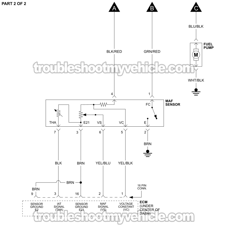 Fuel Pump Circuit Wiring Diagram (1991 1.6L Toyota Corolla) Fuel Pump Circuit Wiring Diagram (1991 1.6L Toyota Corolla)