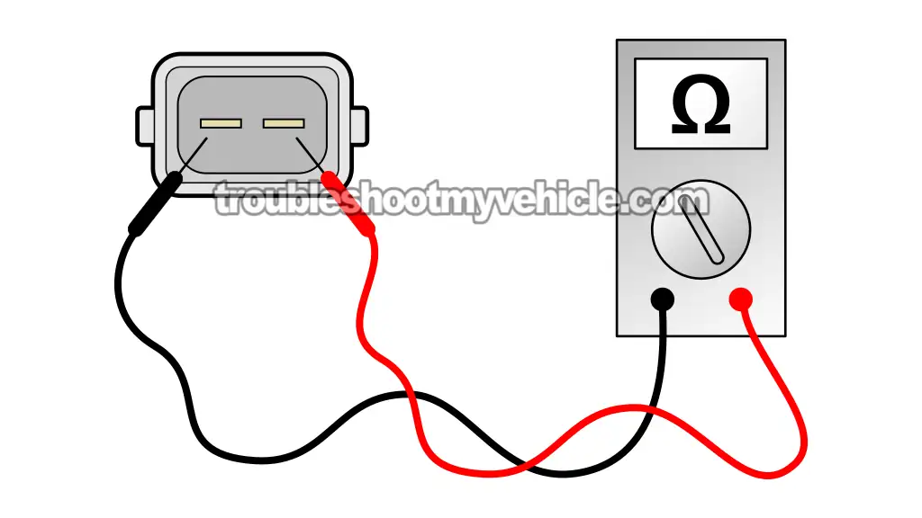 Checking For An Internal Open-Circuit/Short-Circuit Issue. Throttle Body Temp Sensor Tests (1989, 1990, 1991 3.9L V6 Dodge Ram Van)