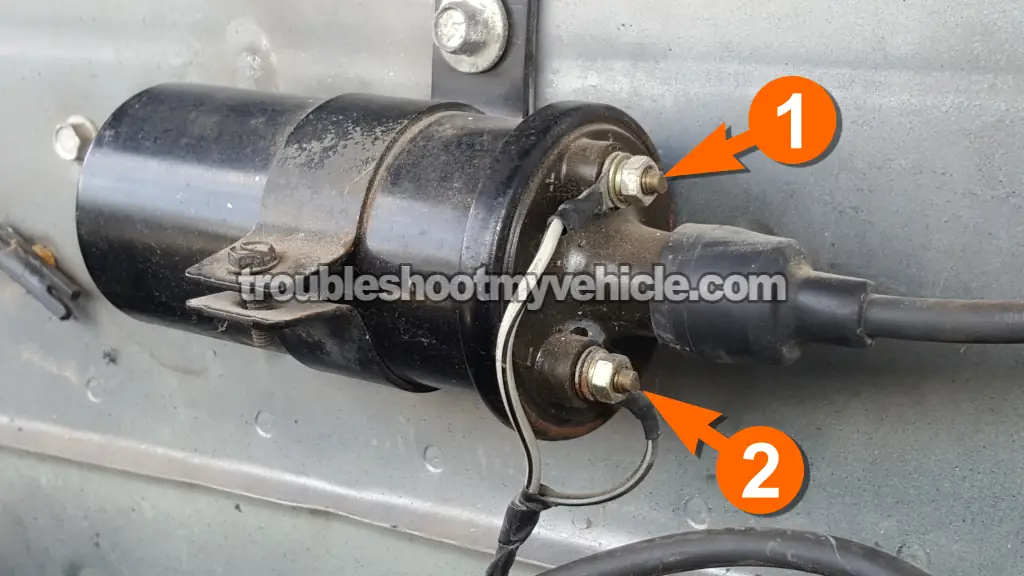 Making Sure The Ignition Coil Is Getting 12 Volts. How To Test The Ignition Coil (1989, 1990, 1991 5.2L, 5.9L V8 Dodge Ram Pickup) Making Sure The Ignition Coil Is Getting 12 Volts. How To Test The Ignition Coil (1989, 1990, 1991 5.2L, 5.9L V8 Dodge Ram Pickup)