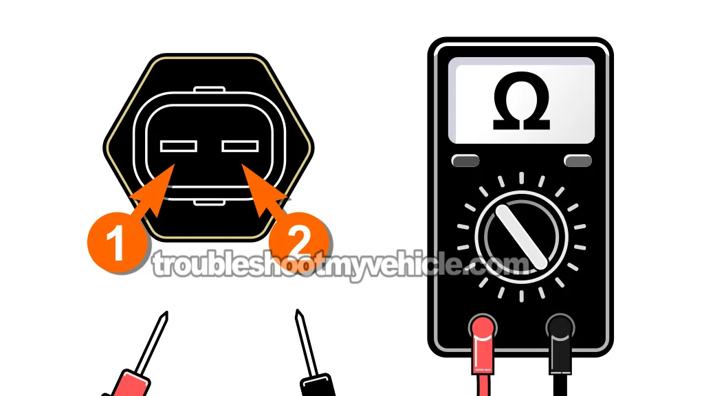 Check The Resistance Of The ECT Sensor. How To Troubleshoot OBD-I Code 22 -ECT Sensor Tests (1992, 1993, 1994, 1995 5.2L, 5.9L V8 Dodge Ram Pickup)