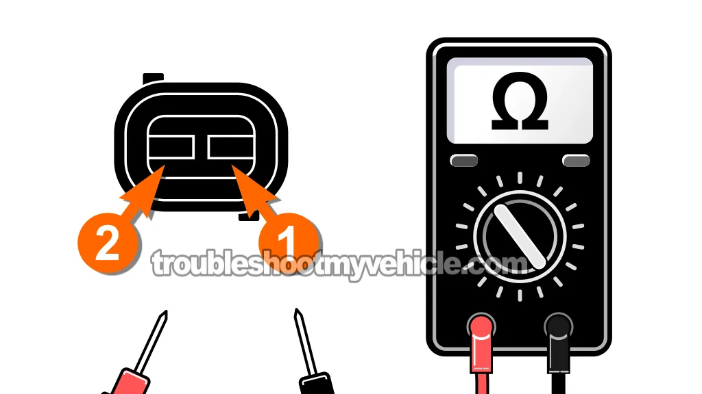 Checking For Shorts Between ECT Wires Or To Ground. How To Troubleshoot P0117 And P0118 -ECT Sensor Tests (1996, 1997, 1998, 1999, 2000, 2001, 2002, 2003 5.2L, 5.9L V8 Dodge Ram Pickup)