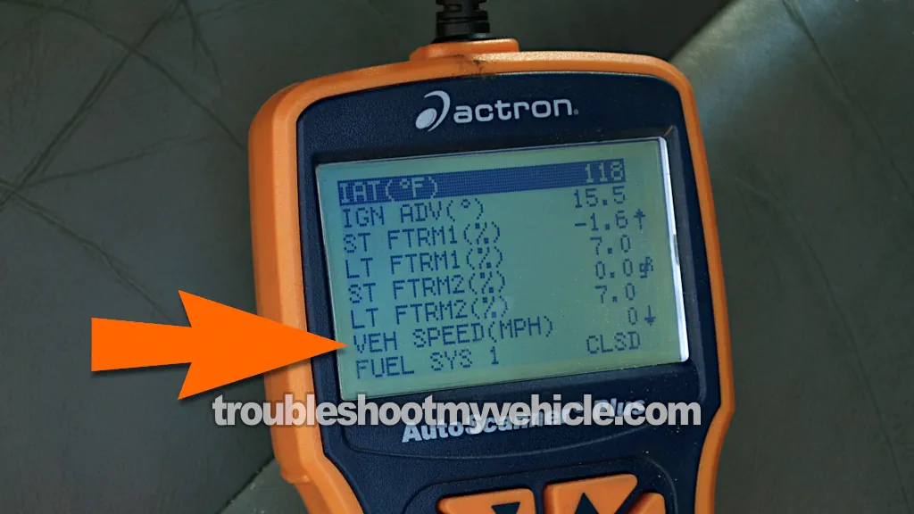 Checking The Vehicle Speed Signal Using A Scan Tool. P0500 Diagnostic: VSS Sensor Tests (1996, 1997 5.2L, 5.9L V8 Dodge Ram Pickup)