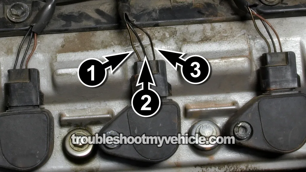 Circuit Descriptions Of The C-O-P Ignition Coil Connector. How To Test The Coil-On-Plug Ignition Coil (2000, 2001, 2002, 2003 3.0L V6 Honda Accord)