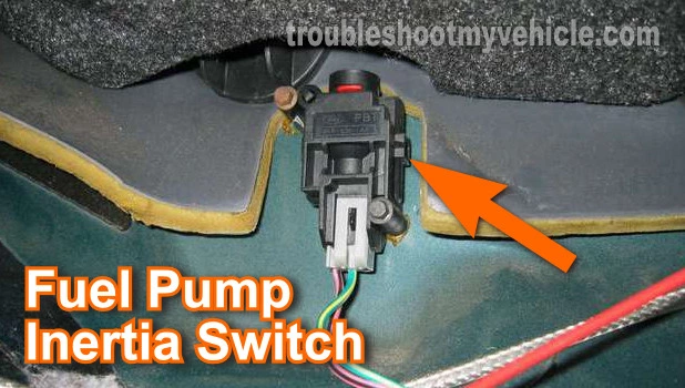 Checking The Fuel Pump Inertia Switch. How To Test The Fuel Pump (1990, 1991, 1992, 1993, 1994, 1995, 1996, 1997 2.3L Ford Ranger, Mustang, And Mazda B2300) Checking The Fuel Pump Inertia Switch. How To Test The Fuel Pump (1990, 1991, 1992, 1993, 1994, 1995, 1996, 1997 2.3L Ford Ranger, Mustang, And Mazda B2300)