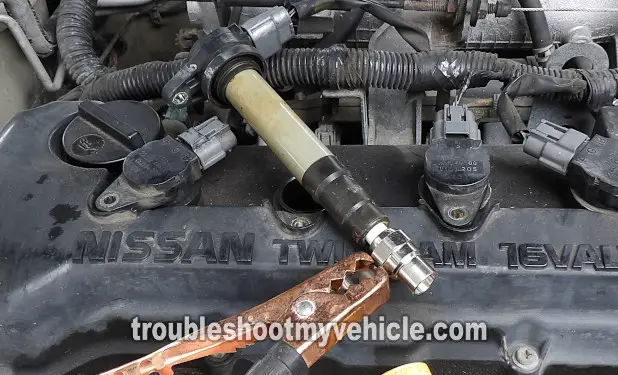 Check The Ignition Coil For Spark. How To Test The Ignition Coils (2000, 2001, 2002, 2003, 2004, 2005, 2006 1.8L Nissan Sentra) Check The Ignition Coil For Spark. How To Test The Ignition Coils (2000, 2001, 2002, 2003, 2004, 2005, 2006 1.8L Nissan Sentra)