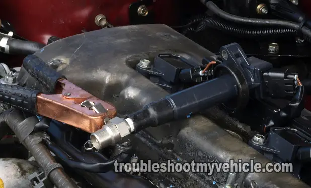 Checking The Ignition Coil With A Spark Tester. Diagnosing A Toyota Corolla Misfire Case Study