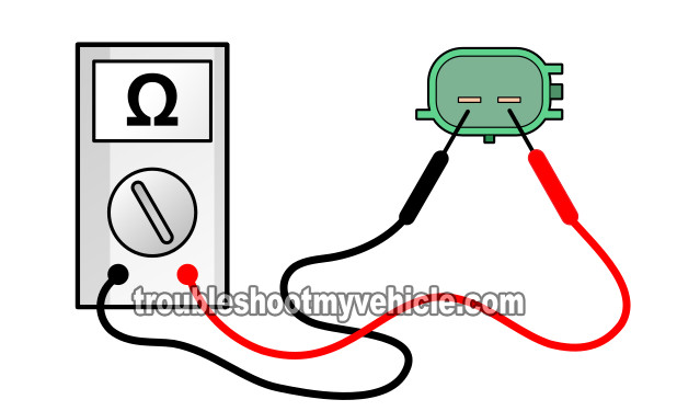 Testing The Fuel Injector's Resistance. How To Test The Fuel Injectors (1998, 1999, 2000, 2001, 2002, 2003, 2004, 2005, 2006, 2007, 2008 1.8L Toyota Corolla) Testing The Fuel Injector's Resistance. How To Test The Fuel Injectors (1998, 1999, 2000, 2001, 2002, 2003, 2004, 2005, 2006, 2007, 2008 1.8L Toyota Corolla)
