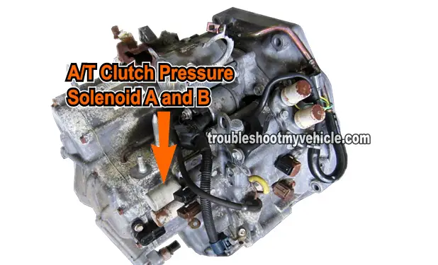 How To Test A/T Clutch Pressure Control Solenoid A And B (Honda 2.2L, 2.3L)