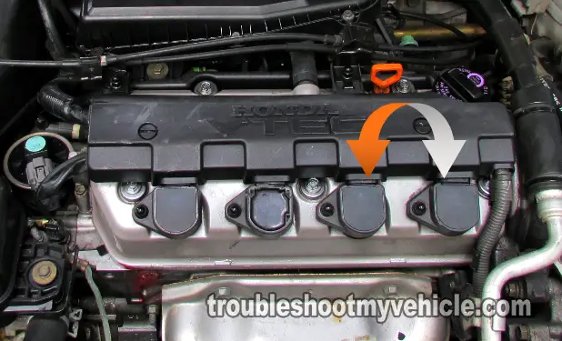 Swap The 'No Spark' COP Coil. How To Test The Ignition Coils (2001, 2002, 2003, 2004, 2005 1.7L Honda Civic). Swap The 'No Spark' COP Coil. How To Test The Ignition Coils (2001, 2002, 2003, 2004, 2005 1.7L Honda Civic).