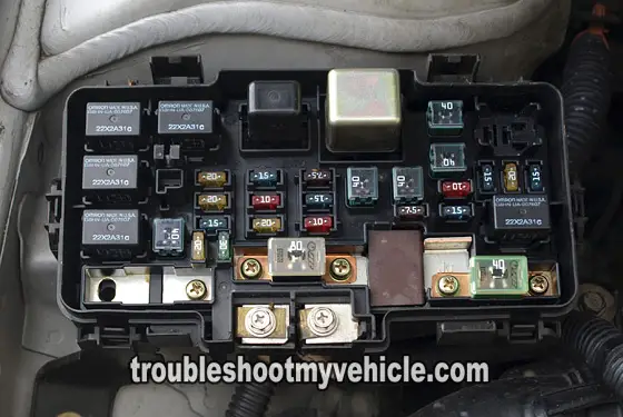 2001-2005 Honda Civic Fuse Box (1.7L) 2001-2005 Honda Civic Fuse Box (1.7L)