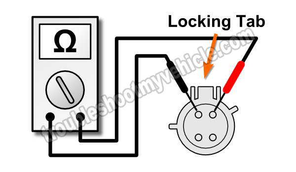 Checking The Heater Resistance of the Left Front Oxygen Sensor (HO2S-21) Checking The Heater Resistance of the Left Front Oxygen Sensor (HO2S-21)