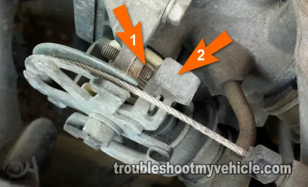 Location Of The Throttle Stop Screw. TPS Idle Switch Multimeter Test (1989, 1990, 1991, 1992, 1993, 1994, 1995, 1996, 1997 1.6L Toyota Corolla And Geo Prizm) Location Of The Throttle Stop Screw. TPS Idle Switch Multimeter Test (1989, 1990, 1991, 1992, 1993, 1994, 1995, 1996, 1997 1.6L Toyota Corolla And Geo Prizm)