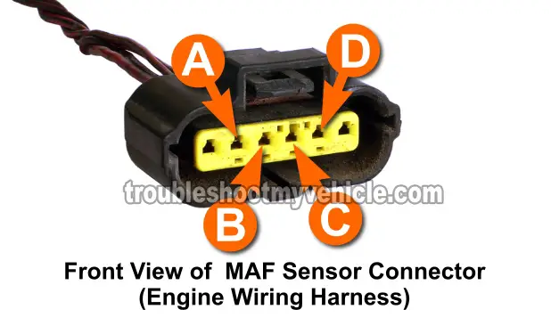 Verifying The PCM Is Providing Sensor Ground. How To Test The MAF Sensor (1996-1997 2.0L Mazda 626 and MX6) Verifying The PCM Is Providing Sensor Ground. How To Test The MAF Sensor (1996-1997 2.0L Mazda 626 and MX6)