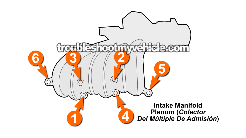 The Intake Manifold Plenum Has To Be Removed. How To Test The Fuel Injectors (2000, 2001, 2002, 2003, 2004, 2005, 2006, 2007 3.0L V6 Ford Taurus, Mercury Sable)