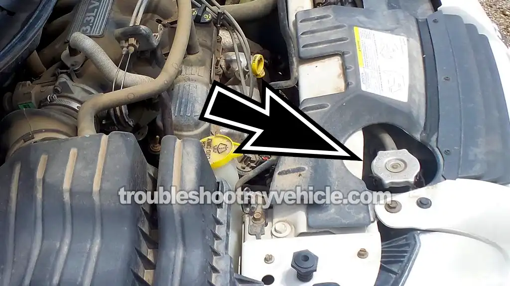 Exhaust Gases Shooting Out Of The Radiator. How To Test For A Blown Head Gasket (1991, 1992, 1993, 1994, 1995, 1996, 1997, 1998, 1999, 2000, 2001, 2002, 2003, 2004, 2005, 2006, 2007, 2008, 2009, 2010 3.3L V6 Chrysler, Dodge, And Plymouth Minivan)