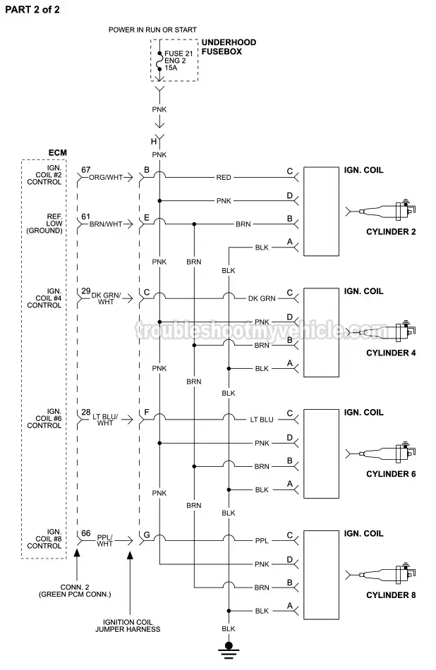 Ignition System Circuit Wiring Diagram PART 2 of 2 -2003, 2004, 2005, 2006, 2007 4.8L, 5.3L, 6.0L Chevrolet Silverado And GMC Sierra Ignition System Circuit Wiring Diagram PART 2 of 2 -2003, 2004, 2005, 2006, 2007 4.8L, 5.3L, 6.0L Chevrolet Silverado And GMC Sierra